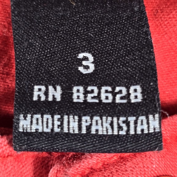 South Pole Straight Leg Jeans‎ Women's 3 Jrs Red Pockets Academia Y2K Casual VTG - Picture 7 of 11